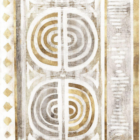 Ancient Treasure I Black Modern Wood Framed Art Print by Watts, Eva