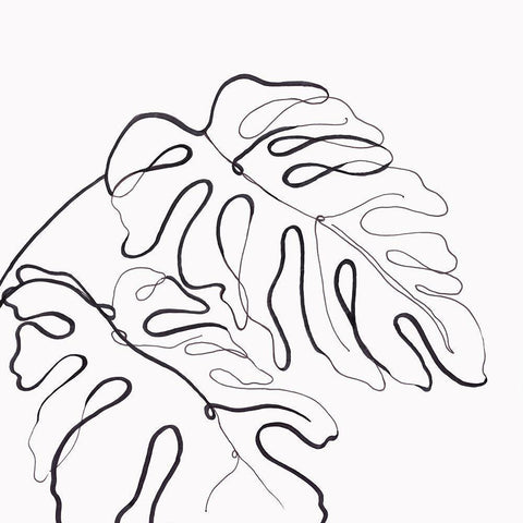 Infinity of Simple I Black Modern Wood Framed Art Print by Watts, Eva