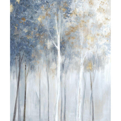 Fog and Gold II Black Modern Wood Framed Art Print by Watts, Eva