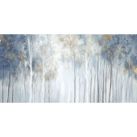 Forest Magic Black Modern Wood Framed Art Print with Double Matting by Watts, Eva