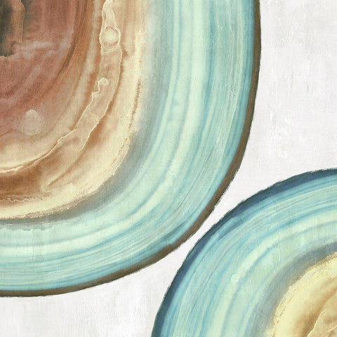 Endless Blue II White Modern Wood Framed Art Print by Watts, Eva