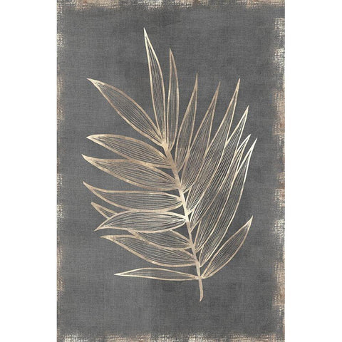 Gilded Botanical I Black Modern Wood Framed Art Print with Double Matting by Watts, Eva