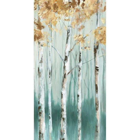 Birch Ale I  Black Modern Wood Framed Art Print with Double Matting by Watts, Eva