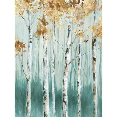 Birch Ale III  White Modern Wood Framed Art Print by Watts, Eva