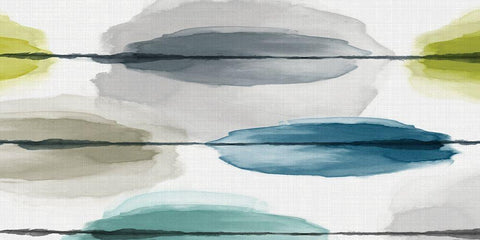 Follow Beside  White Modern Wood Framed Art Print with Double Matting by Watts, Eva