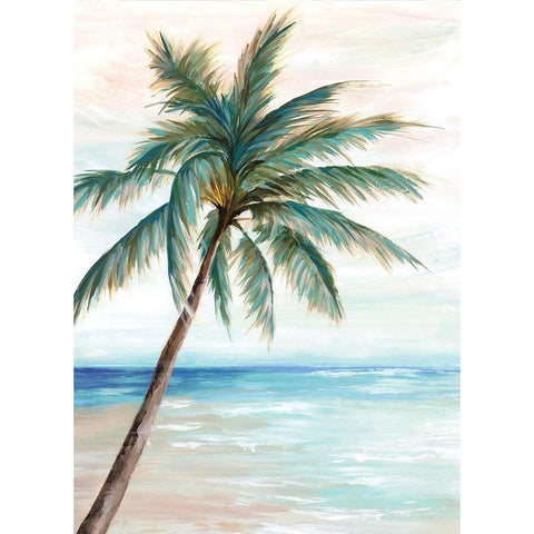 Hawaii Beach I  Black Modern Wood Framed Art Print with Double Matting by Watts, Eva