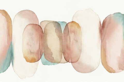 Daydream Mist  Black Ornate Wood Framed Art Print with Double Matting by Watts, Eva