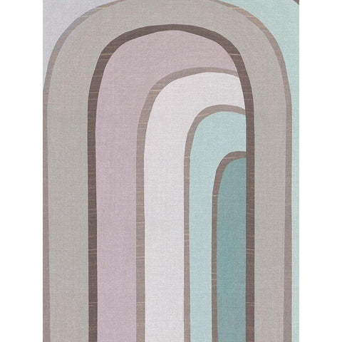 Rainbow Archway II White Modern Wood Framed Art Print by Watts, Eva