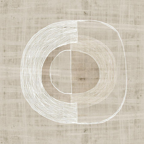 Organic Weave III White Modern Wood Framed Art Print by Watts, Eva