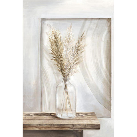 Dry Pampas Grass I  Gold Ornate Wood Framed Art Print with Double Matting by Watts, Eva