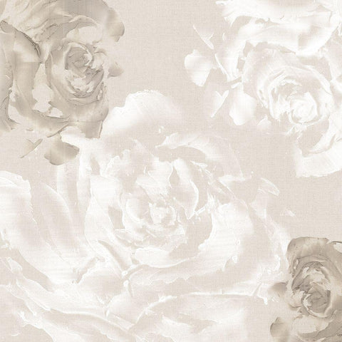 Neutral Florals II White Modern Wood Framed Art Print by Watts, Eva