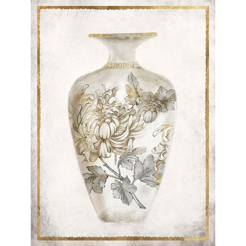 Priceless Vase II Gold Ornate Wood Framed Art Print with Double Matting by Watts, Eva