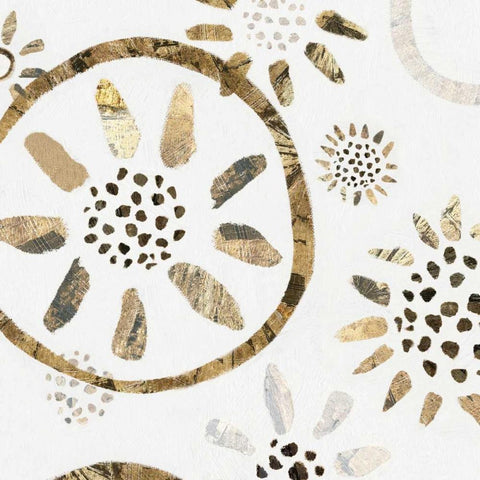 Garden of Gold II Gold Ornate Wood Framed Art Print with Double Matting by Isabelle Z