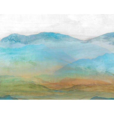 Panorama I Black Modern Wood Framed Art Print with Double Matting by Isabelle Z