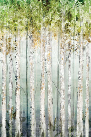 Enlightened Moment II White Modern Wood Framed Art Print with Double Matting by Isabelle Z