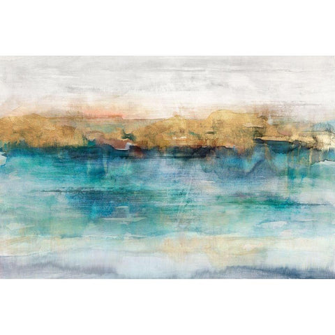 Depths III White Modern Wood Framed Art Print by Isabelle Z