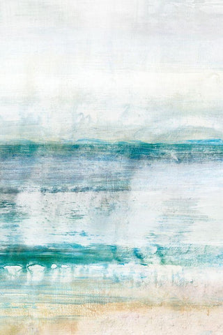 Waverly II White Modern Wood Framed Art Print with Double Matting by Isabelle Z