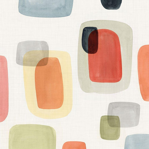 Commerce I White Modern Wood Framed Art Print by Isabelle Z