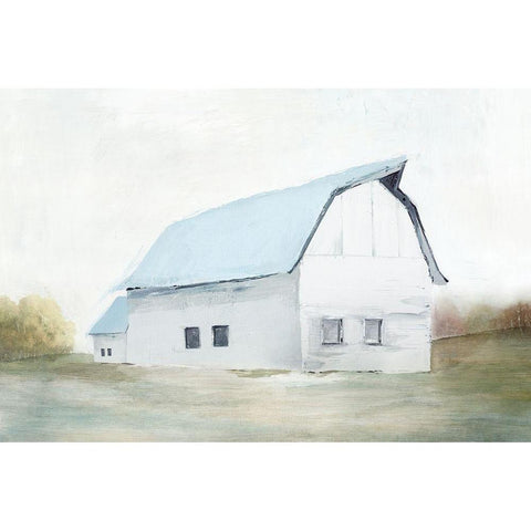 By the Barn II Gold Ornate Wood Framed Art Print with Double Matting by Isabelle Z