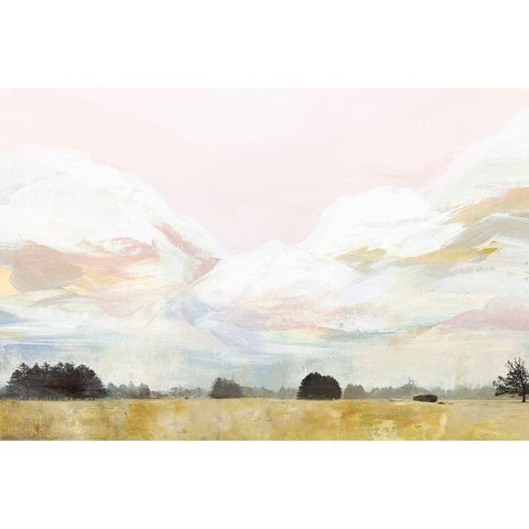 Views II Black Modern Wood Framed Art Print with Double Matting by Isabelle Z