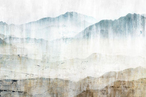 Beneath I White Modern Wood Framed Art Print with Double Matting by Isabelle Z