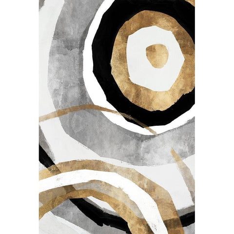 Nation II  Black Modern Wood Framed Art Print by Isabelle Z