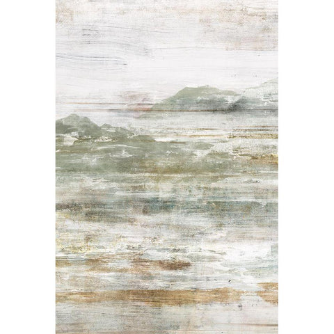 Beyond the Land II Black Modern Wood Framed Art Print with Double Matting by Isabelle Z
