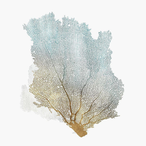Delicate Coral I  White Modern Wood Framed Art Print with Double Matting by Isabelle Z