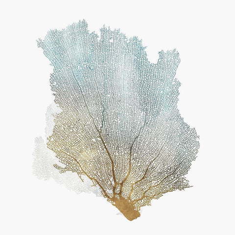 Delicate Coral I  White Modern Wood Framed Art Print by Isabelle Z