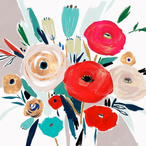 Sweet Caroline I  Black Modern Wood Framed Art Print by Isabelle Z