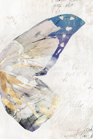Butterfly Effect III  White Modern Wood Framed Art Print with Double Matting by Isabelle Z