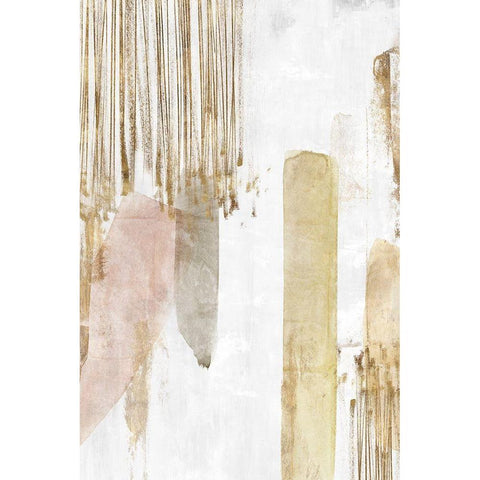 Band of Gold I  Black Modern Wood Framed Art Print by Isabelle Z