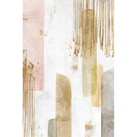 Band of Gold II  Black Modern Wood Framed Art Print with Double Matting by Isabelle Z
