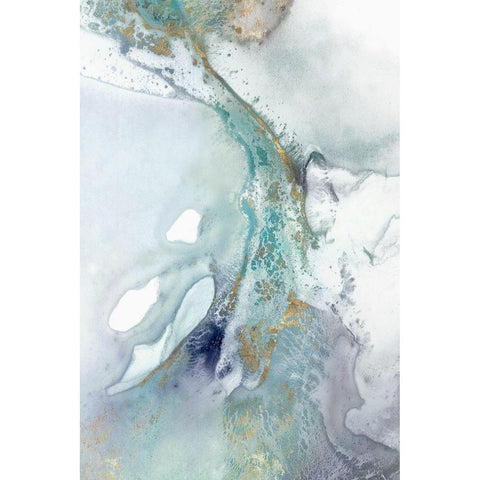 Blotting II  White Modern Wood Framed Art Print by Isabelle Z