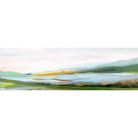 Highland II  White Modern Wood Framed Art Print by Isabelle Z
