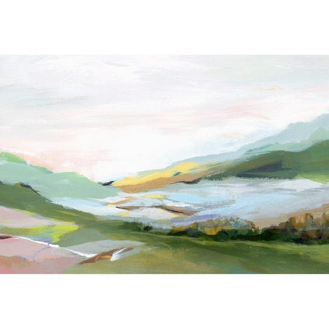 Highland II  White Modern Wood Framed Art Print by Isabelle Z