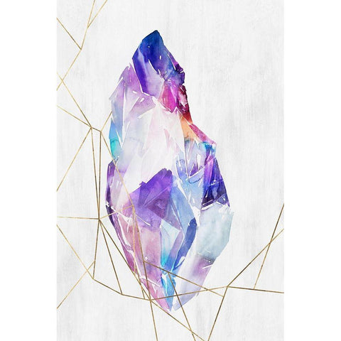 Lucid II  Black Modern Wood Framed Art Print with Double Matting by Isabelle Z