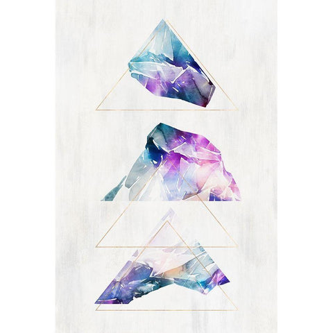 Clear Cut II  Black Modern Wood Framed Art Print by Isabelle Z