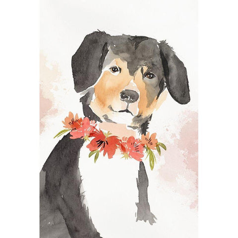 Puppy I  White Modern Wood Framed Art Print by Isabelle Z