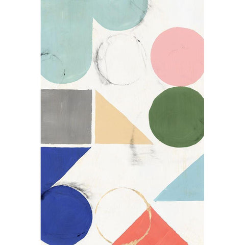 Fusion II  Black Modern Wood Framed Art Print by Isabelle Z