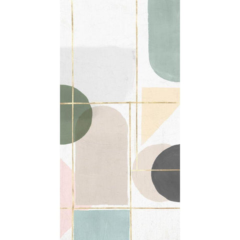 Unity II White Modern Wood Framed Art Print by Isabelle Z