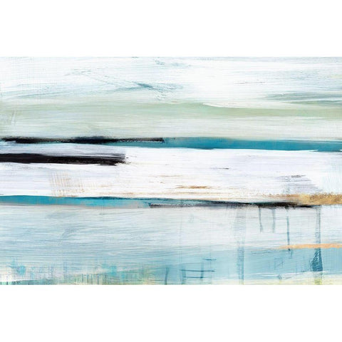 Standing Still I  Black Modern Wood Framed Art Print with Double Matting by Isabelle Z