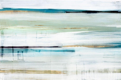 Standing Still II  White Modern Wood Framed Art Print with Double Matting by Isabelle Z