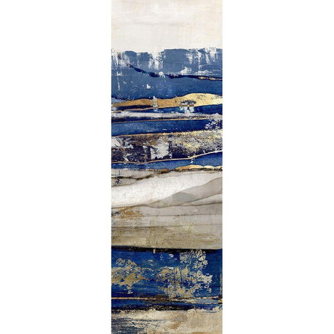 Ultramarine III  Black Modern Wood Framed Art Print with Double Matting by Isabelle Z