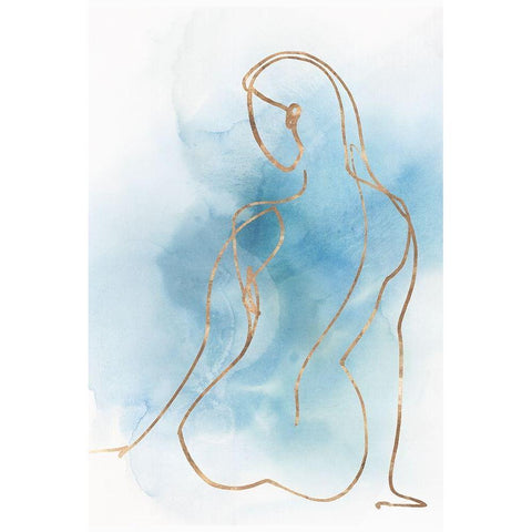 Figurative II  Black Modern Wood Framed Art Print by Isabelle Z