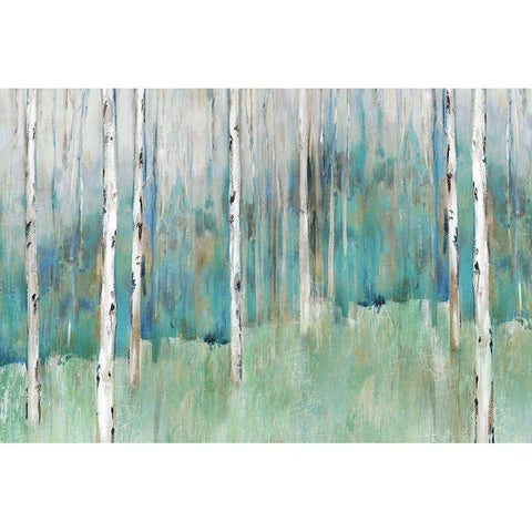 Foothills I  Black Modern Wood Framed Art Print with Double Matting by Isabelle Z