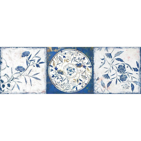 Indgio Ceramics I  Gold Ornate Wood Framed Art Print with Double Matting by Isabelle Z