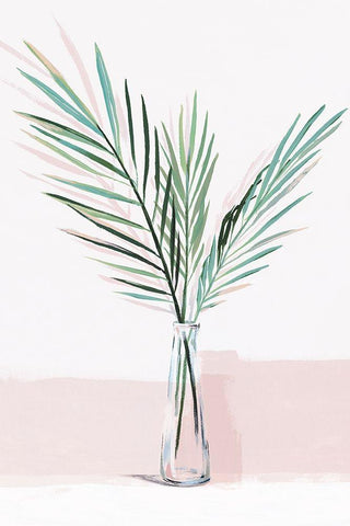 Sunday Bliss  White Modern Wood Framed Art Print with Double Matting by Isabelle Z