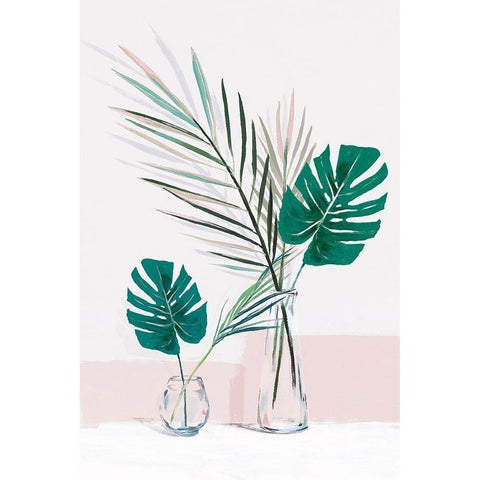 Riley  Black Modern Wood Framed Art Print by Isabelle Z