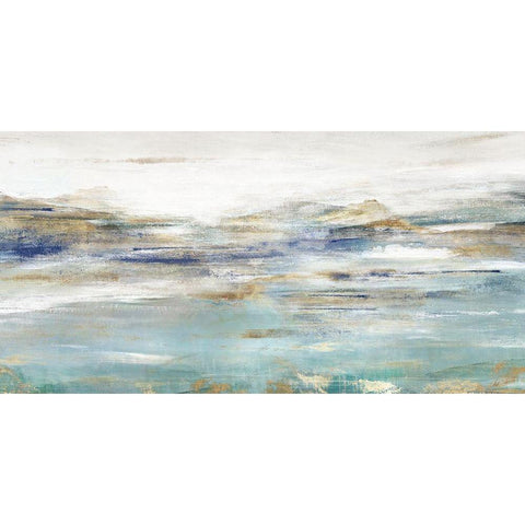 Upon a Clear III  Black Modern Wood Framed Art Print with Double Matting by Isabelle Z
